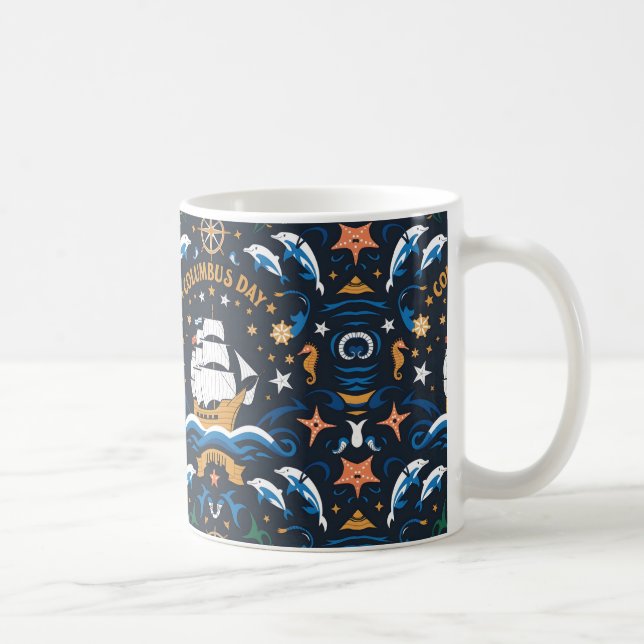 Columbus day gift Idea Coffee Mug (Right)