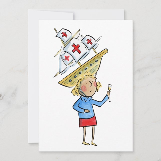 Columbus Day Invitation (Front)