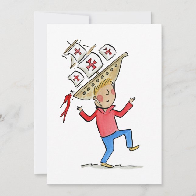 Columbus Day Invitation (Front)