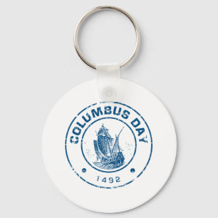 Columbus Day Keychain