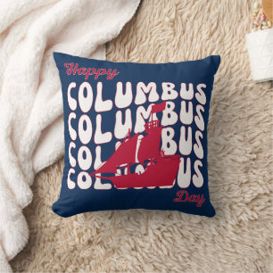 Columbus Day Throw Pillow