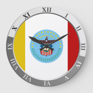 Columbus flag Large Clock
