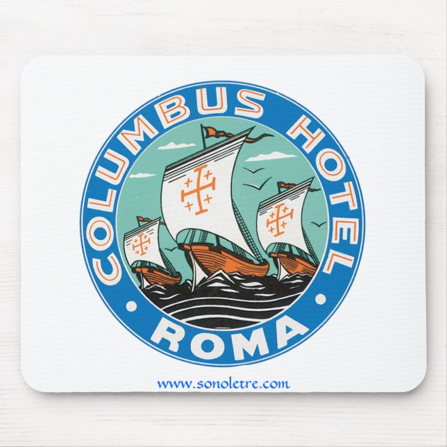 Columbus Hotel, Roma Mouse Pad (Front)