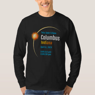 Columbus Indiana In Total Solar Eclipse 2024 1 T-Shirt