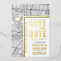 Columbus Love Locator | Wedding Save the Date