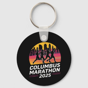 Columbus Marathon 2025 silhouette Keychain