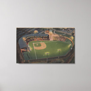 Columbus, OH - Aerial of Red Bird Baseball Canvas Print