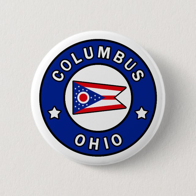 Columbus Ohio 2 Inch Round Button (Front)