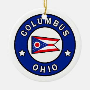 Columbus Ohio Ceramic Ornament
