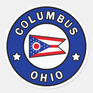 Columbus Ohio Classic Round Sticker