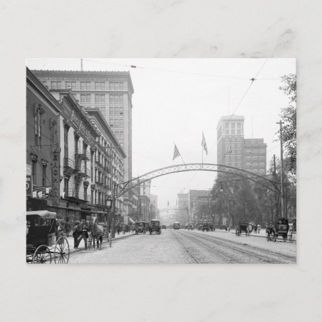 Columbus, Ohio - High Street 1910 Postcard (Front)