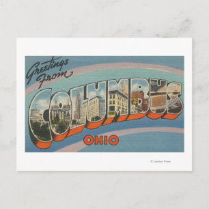 Columbus, Ohio - Large Letter Scenes 2 Postcard