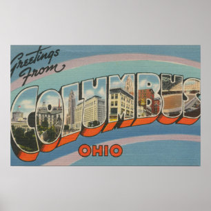 Columbus, Ohio - Large Letter Scenes 4 Poster