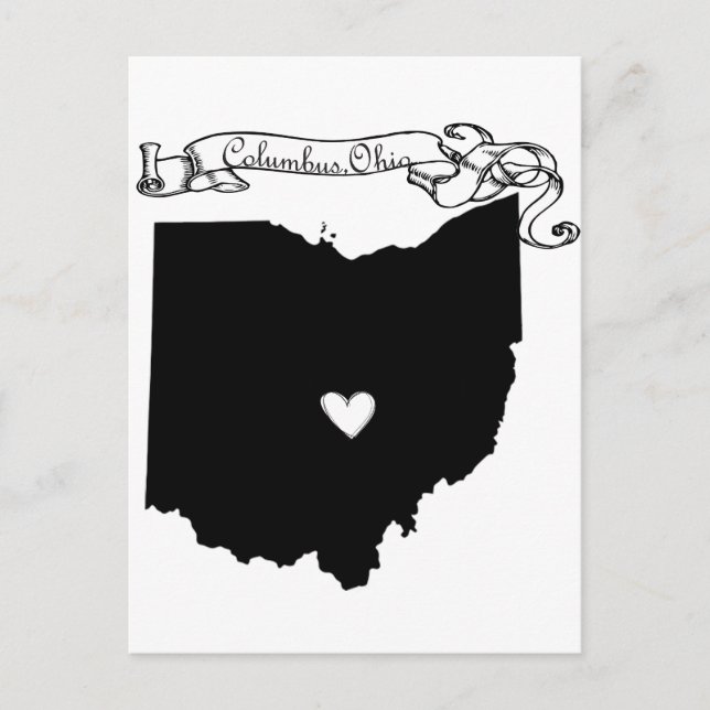 Columbus Ohio Postcard (Front)
