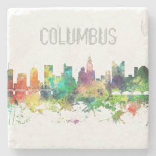 COLUMBUS, OHIO SKYLINE SP - STONE COASTER
