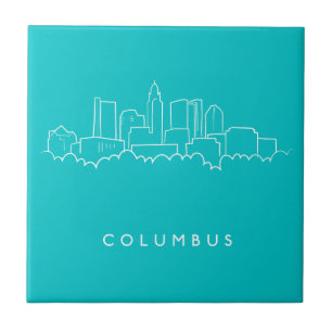 Columbus, Ohio Skyline Tile