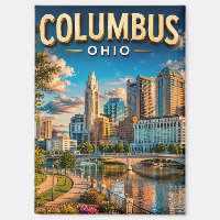 Columbus Ohio Skyline Travel Souvenir Gift