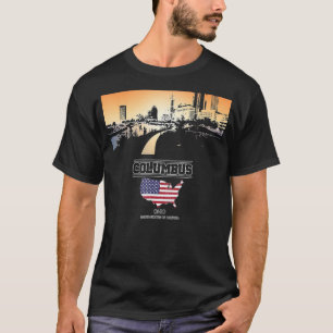 columbus ohio Skyline Vacation Souvenir city T-Shirt