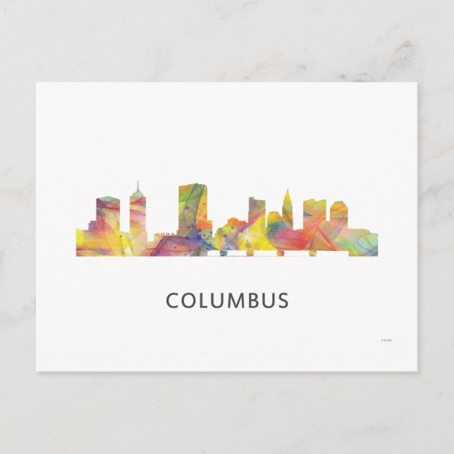 COLUMBUS, OHIO SKYLINE WB1 - POSTCARD (Front)