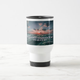 Columbus Quote Sunset custom monogram mugs