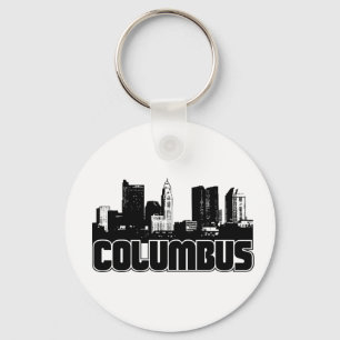 Columbus Skyline Keychain