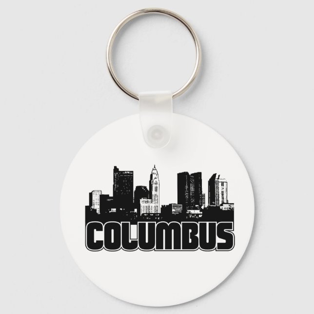 Columbus Skyline Keychain (Front)