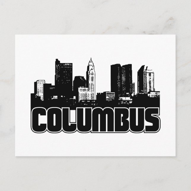 Columbus Skyline Postcard (Front)