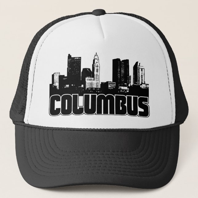 Columbus Skyline Trucker Hat (Front)