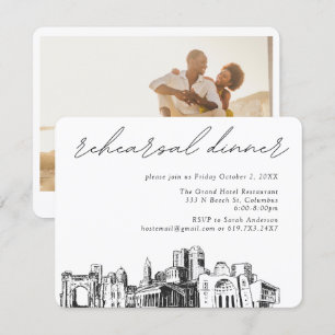 Columbus Wedding Elegant Rehearsal Dinner Enclosure Card