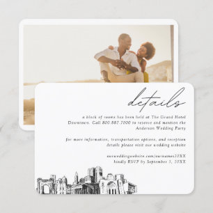 Columbus Wedding Hotel Room Block Details Enclosure Card