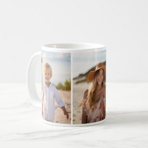Column 3 Photo Collage - Vertical Modern Grid Coffee Mug