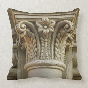 Column detail throw pillow