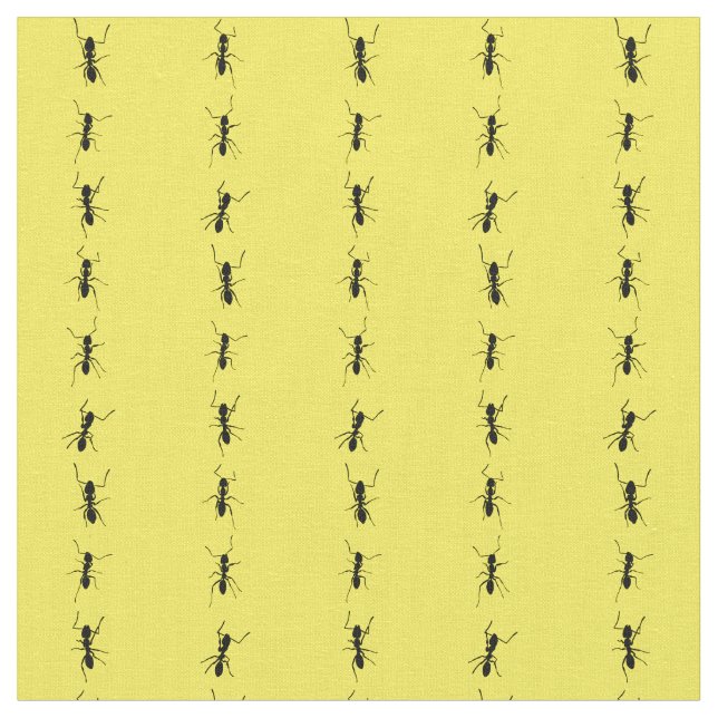 column of ants pinstripe fabric (Close Up)