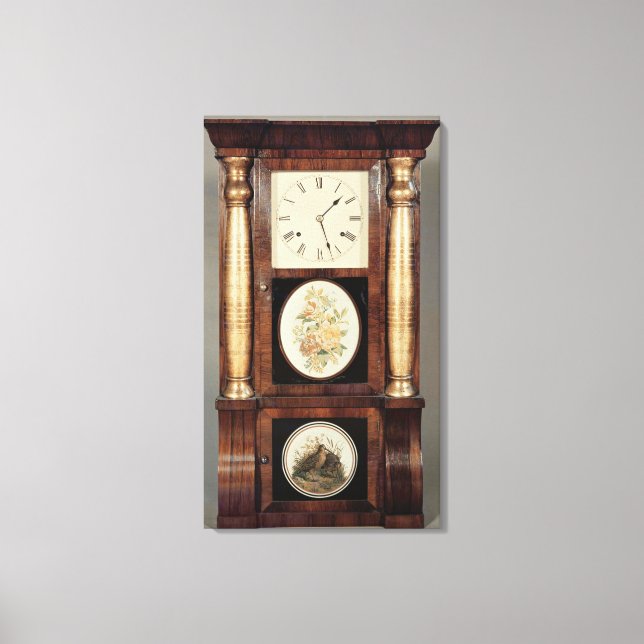 Columned clock, c.1855 canvas print (Front)