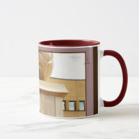 Column's Sphere and Red Railing 2 Coffee Tea Mug