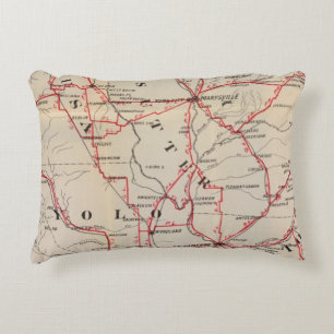 Colusa, Yolo, Napa, Butte, Yuba, Sutter, Solano Decorative Pillow