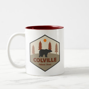 Colville National Forest Bear Two-Tone Coffee Mug