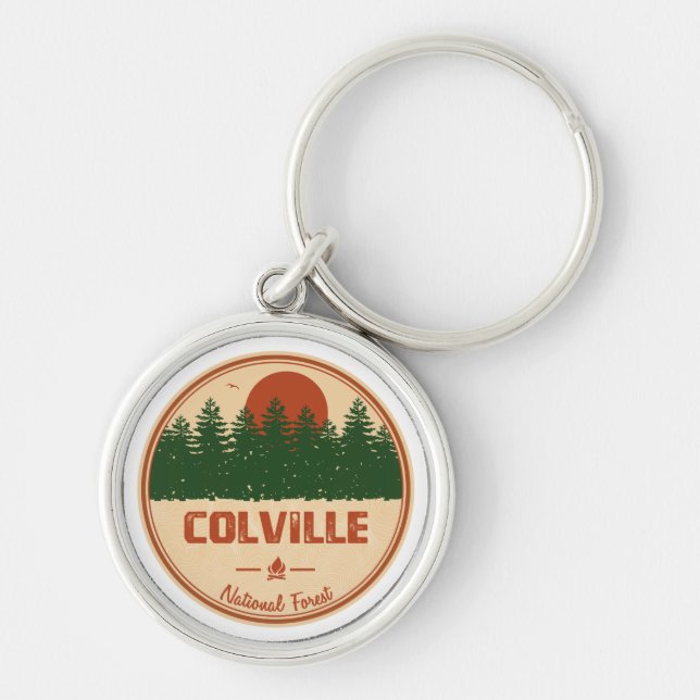 Colville National Forest Keychain (Front)