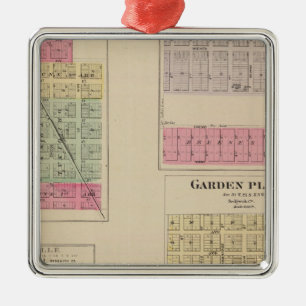 Colwich, Garden Plains, and Bayneville, Kansas Metal Ornament