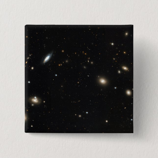 Coma Cluster of galaxies 2 Inch Square Button (Front)