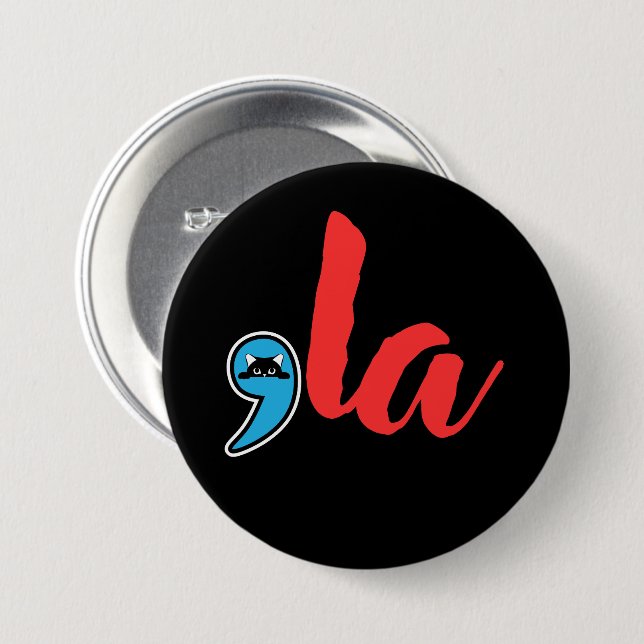 Coma La 2024 Cat Lady 3 Inch Round Button (Front & Back)