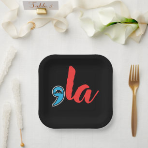 Coma La 2024 Cat Lady Paper Plate