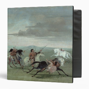 Comanche Feats of Martial Horsemanship, 1834 (oil Binder