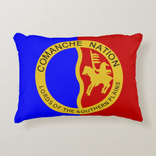 Comanche Nation Flag Decorative Pillow
