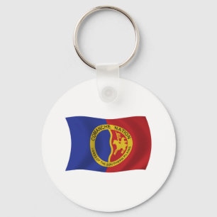 Comanche Nation Flag Keychain