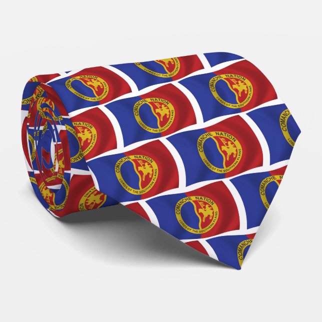 Comanche Nation Flag Tie (Rolled)