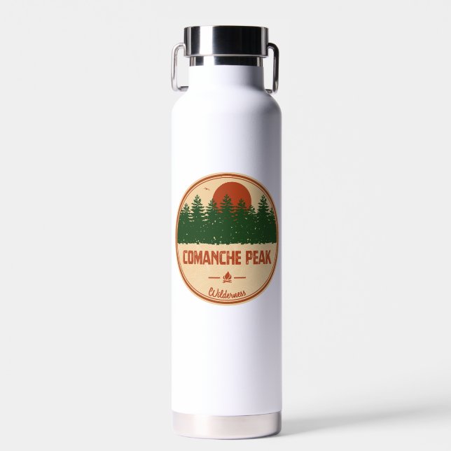 Comanche Peak Wilderness Colorado Water Bottle (Front)