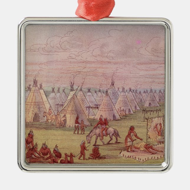 Comanchee Village Metal Ornament (Front)