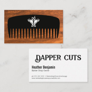 Comb Clippers and Scissors Business Card