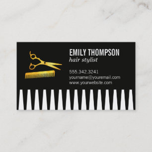Comb   Hair Stylist   Salon   Barber Business Card
